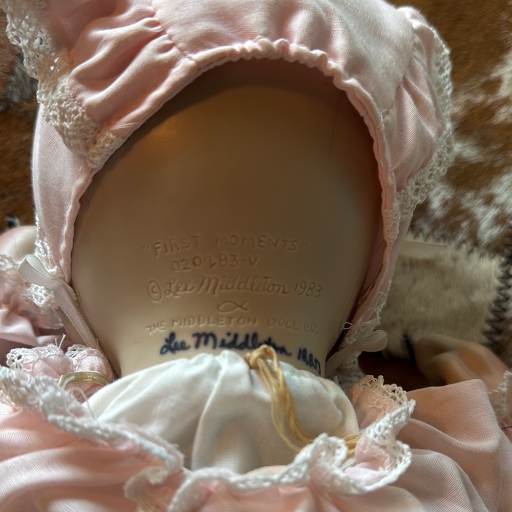 Pink Baby Doll with Bonnet